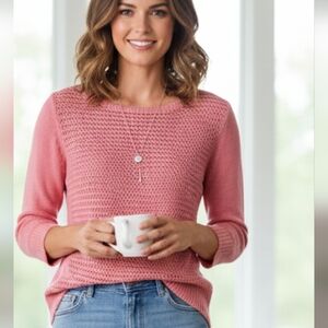 New York & Company Coral Knit Sweater
